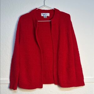 Vibrant Red Women's Cardigan